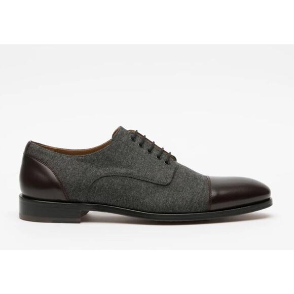 TAFT Jack Dress Shoes in Oxblood/Grey Men’s Size 9 EU 42 - Picture 1 of 9